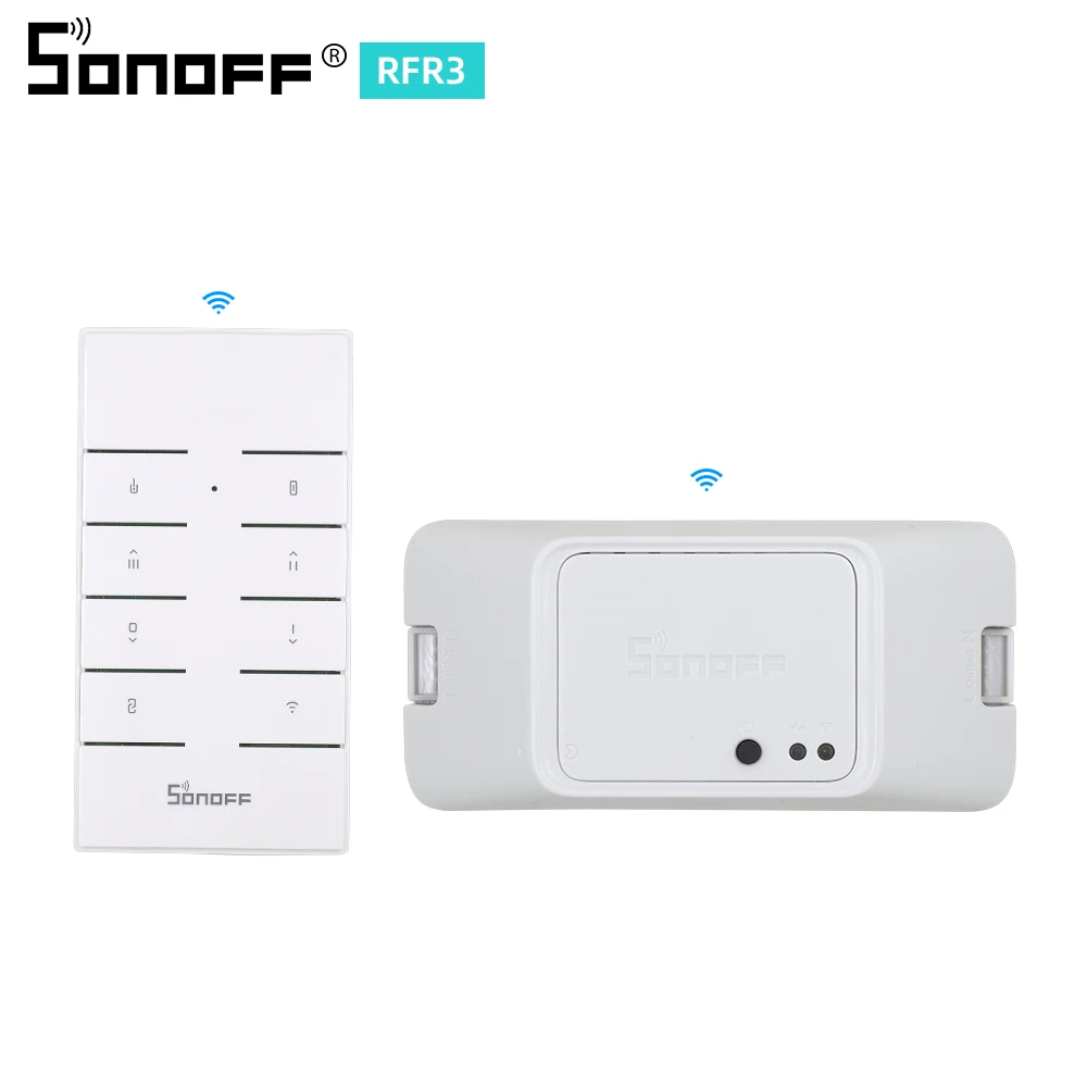 SONOFF RFR3 RF R3 433 МГц пульт дистанционного управления Wifi переключатель беспроводной светильник синхронизации LAN eWelink приложение Голосовое управление Google/умный дом Alexa - Комплект: RFR3 and RM433