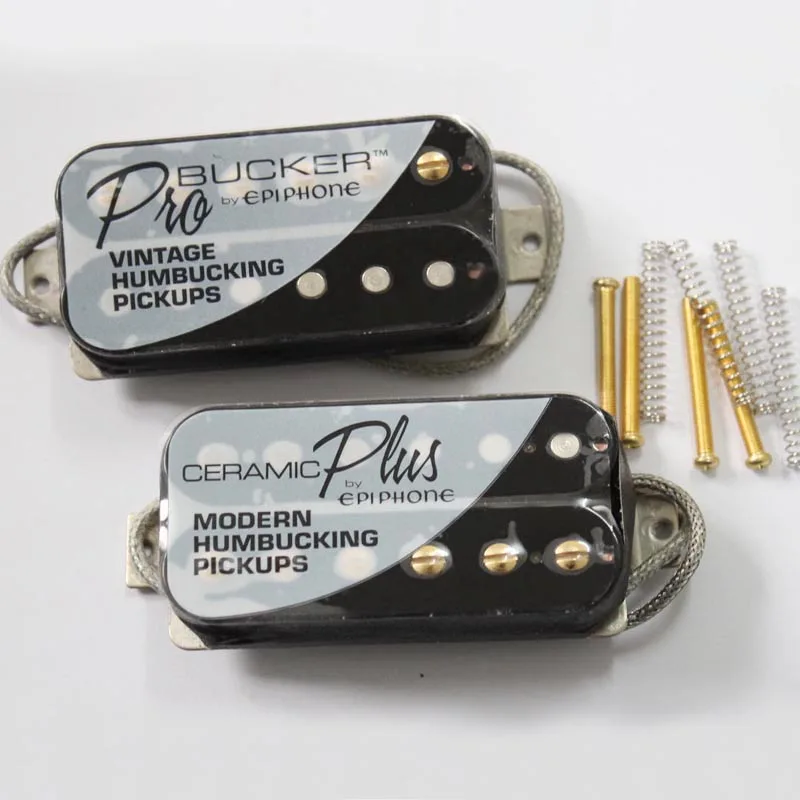 

Epi Alnico classico N e probucker B pickups with Gold spots