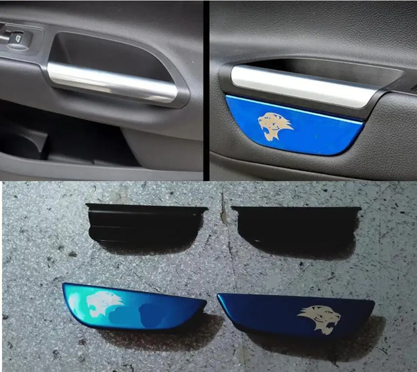 Аксессуары подходят для Ford Kuga Escape 2013 внутренняя накладка на внутреннюю дверную ручку панель чаши вставка внутри коробки для хранения