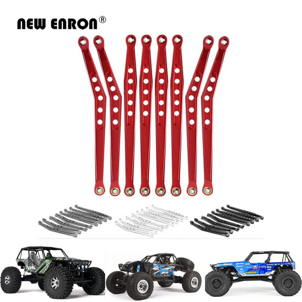 RC-Hub 8Pcs Aluminum Lower & Upper Suspension Link Linkage Rod
