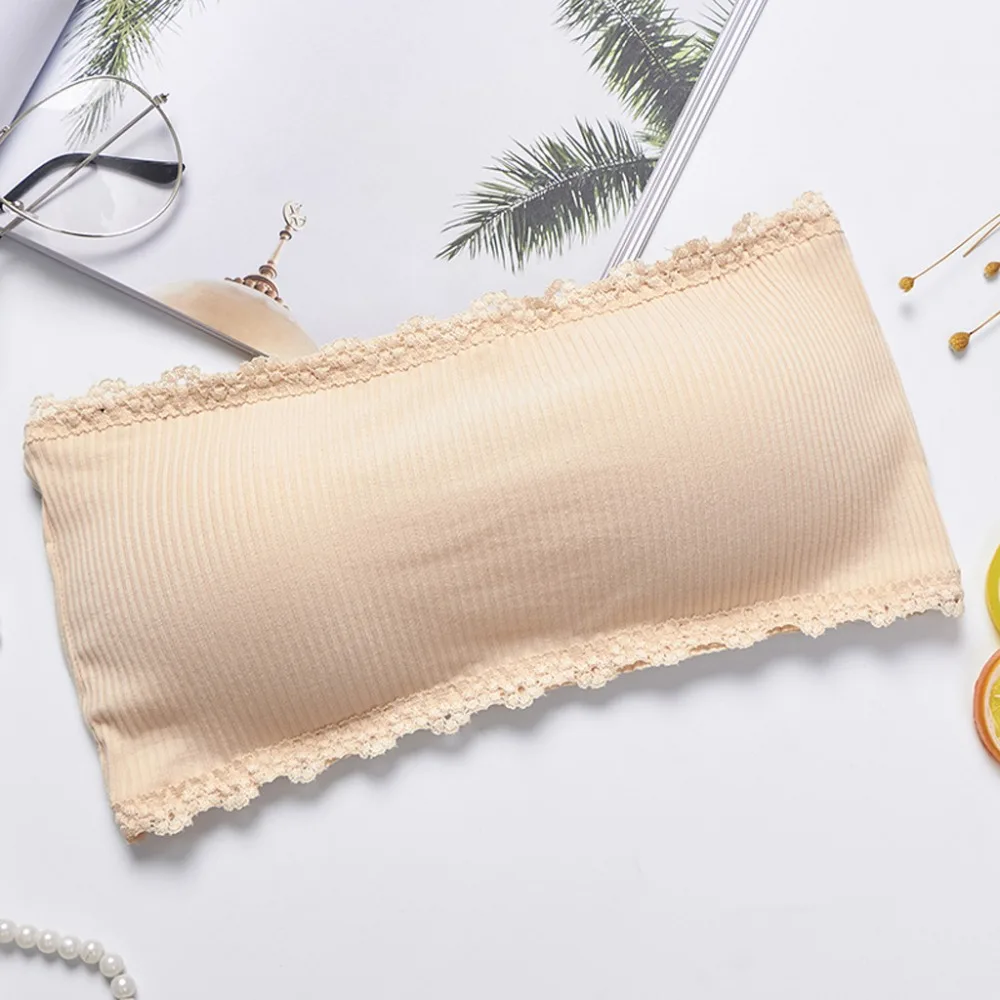 Women's non - ring sexy bra pad removable lace overlapping vest bra bra undergarments спортивный топ stanik sportowy #30J29 (28)