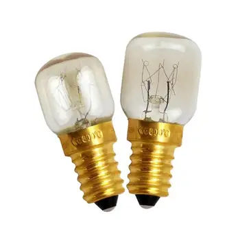 

15W 25W High Temperature Microwave Oven Bulb E14 300 Degree Screw Light Bulbs Cooker Tungsten Filament Lamp Bulbs