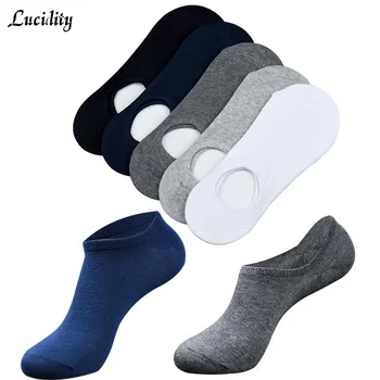 

5Pairs/lot=10pieces Summer Shallow Mouth Breathable Men Short Socks Cotton Solid Color Casual Wild Invisible Male Boat Socks