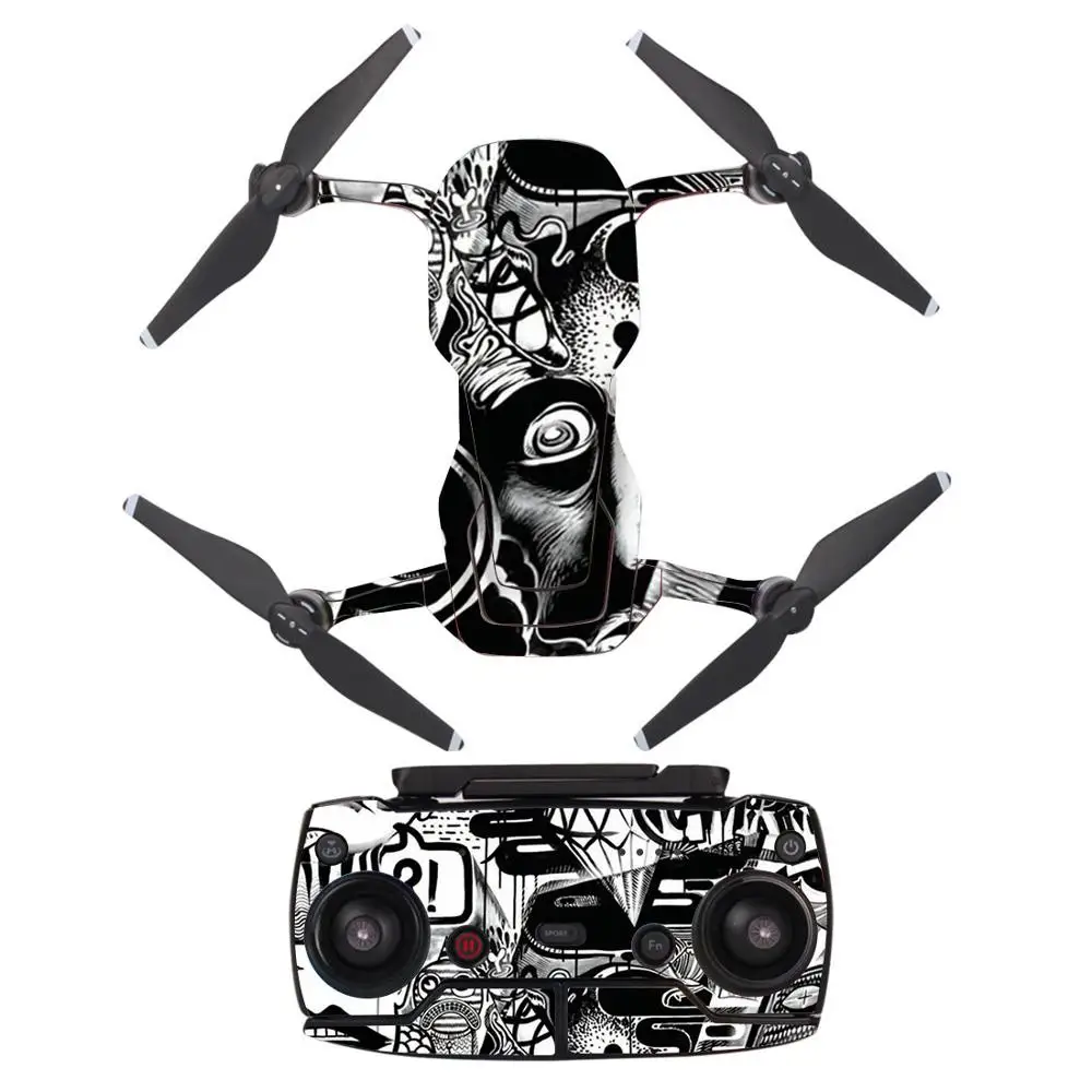 ПВХ водонепроницаемый стикер для DJI MAVIC AIR Drone корпус оболочка защита кожи Квадрокоптер камера Drone Кожа Наклейка s Аксессуары - Цвет: YSDJM-A0049