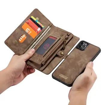 

CaseMe Luxury PU Leather Flip Holder Phone Bag Cover for iPhone 6 6s Plus 7 8 Plus X XR Xs Max 11 Pro Max 11 Pro SE 2020 Cases
