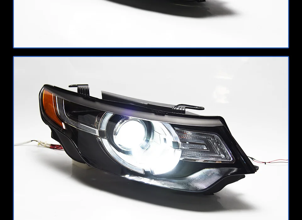 Налобный фонарь для Discovery, Freelander- фары Противотуманные фары Габаритные огни DRL H7 светодиодный Bi ксеноновые лампы для вагонетки с противовесом