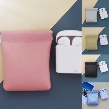 

New Coin Purse Women Men Mini Short Wallet Money Change Earphone Bag Pocket Portable Card Holder Solid Color Small Pouch