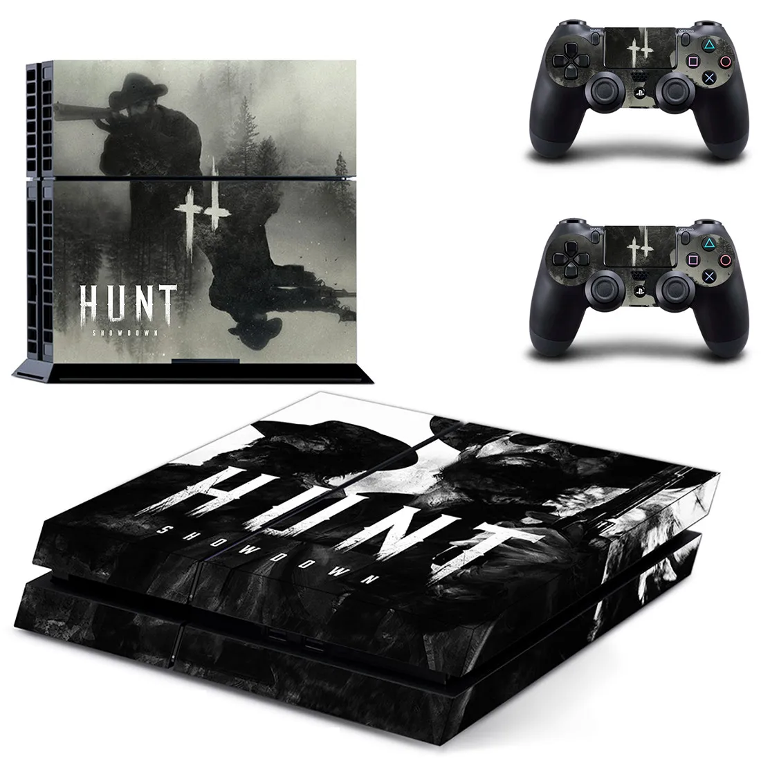 Хант Showdown PS4 стикер s винил PS 4 Кожа Наклейка Play станция 4 наклейки крышка для playstation 4 консоли и 2 контроллера