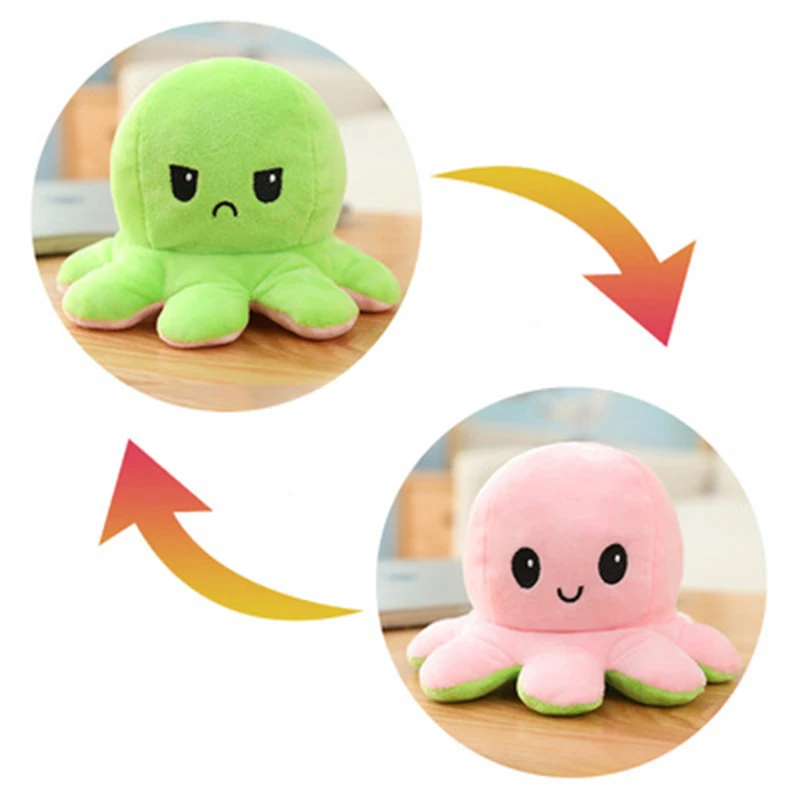 Kawaii мягкая игрушка-флип креативный талисман обратная Бижутерия для детей