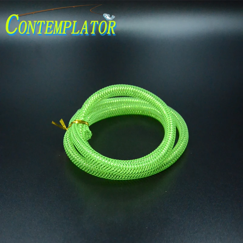 

6m Fly Tying Diameter 8mm EZ Braid Tubes Forming Streamers&Deceivers Extend Body 6colors Combo Saltwater Mylar Tinsel Mesh Tube