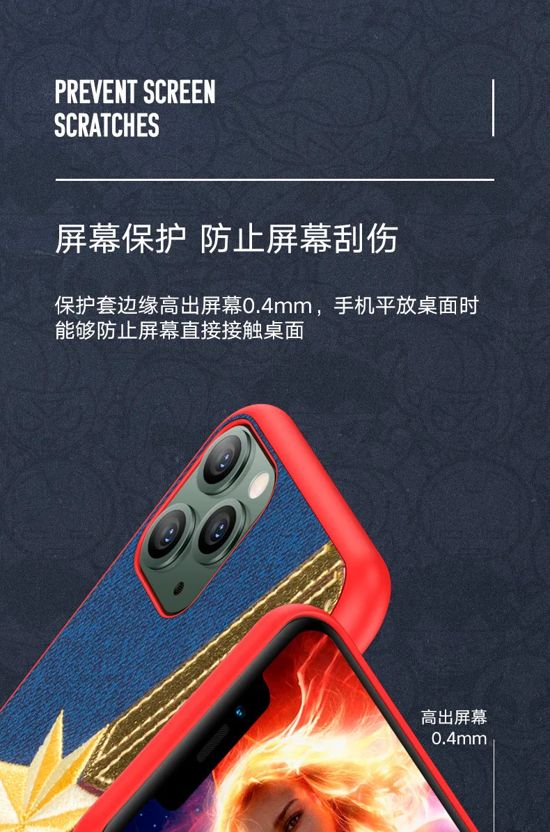 Чехол с принтом Marvel для iPhone 11 Pro Max, Роскошный чехол с вышивкой, Прошитый чехол для Apple iPhone XS XR XS MAX 7/8 Plus