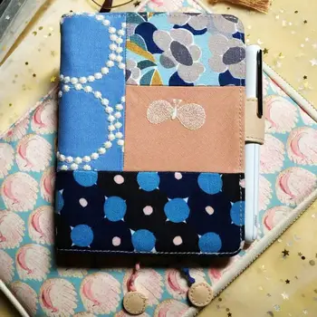 

Hand Made Japanese Joint Cloth Joint Stitching Fashion Fitted Journal Cover A6
