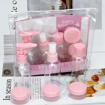 

Portable Travel Refillable Bottles Set Cosmetic Bottle Cream Jar Empty Shampoo Facial Cleanser Cream Bottles Travel Bottles Kit