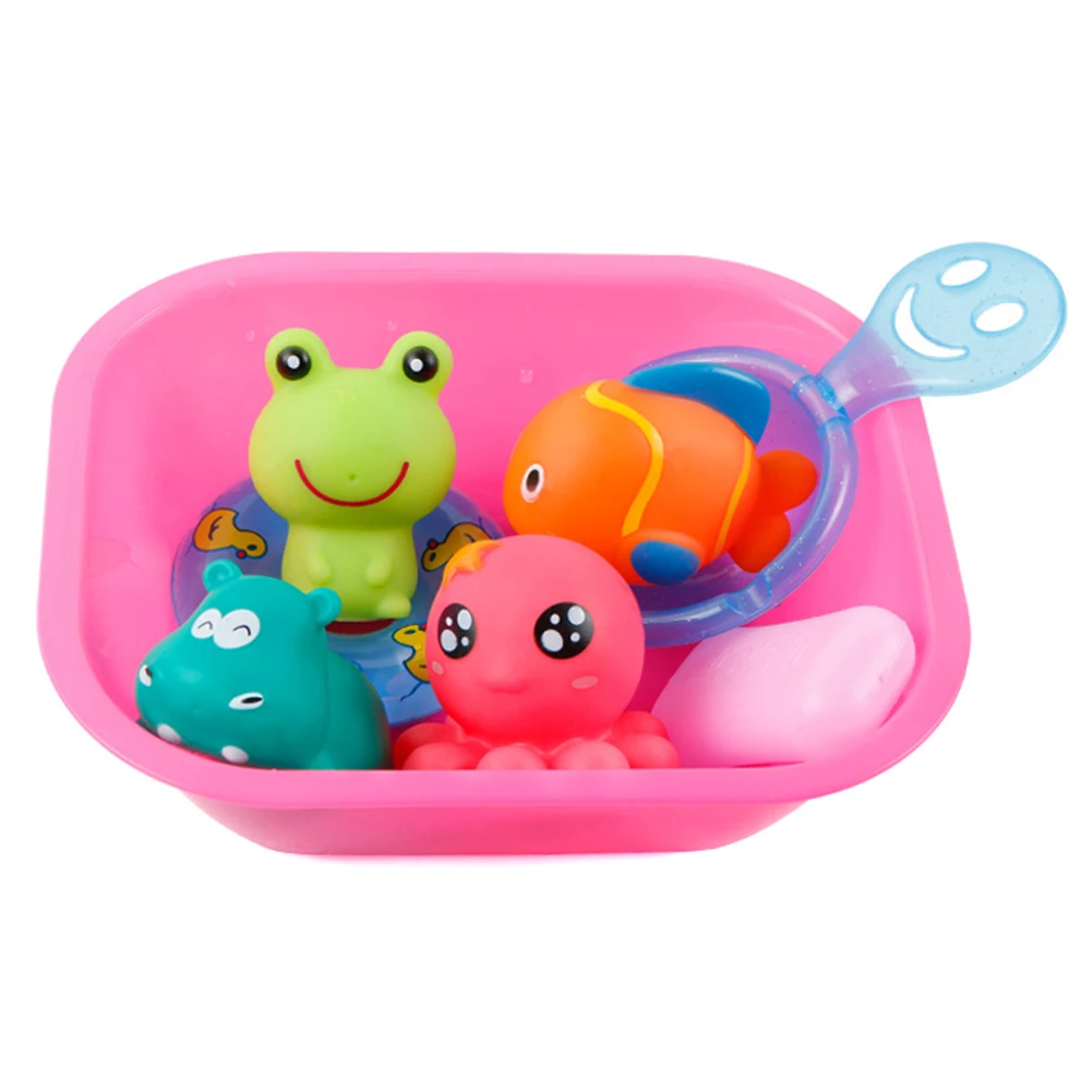 Random color 9 шт. Забавная детская игрушка для душа, детские игрушки для купания для малышей, бассейн M09 - Цвет: Random color