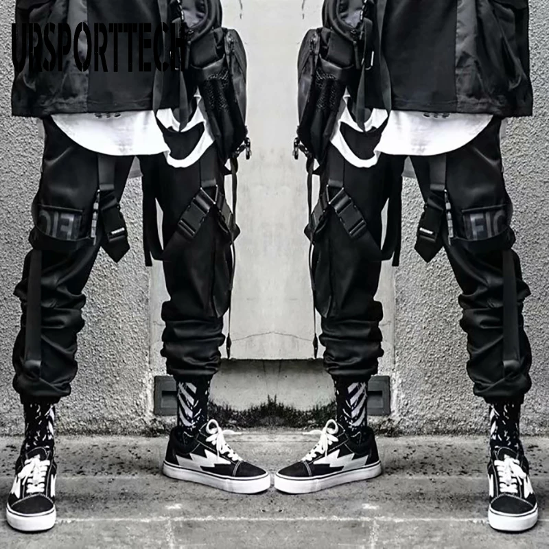 Streetwear Cargo Pants Men Multi Pockets Harem Pants Hip Hop Casual Male Track Pants Joggers Trousers Fashion Harajuku Men Pants