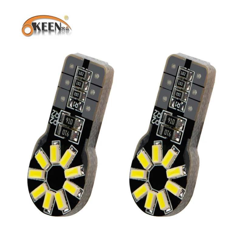 100 шт. супер яркий T10 W5W 194 168 192 3014 18SMD Авто Клин 18 светодиодов SMD зазор светильник лампа Стайлинг