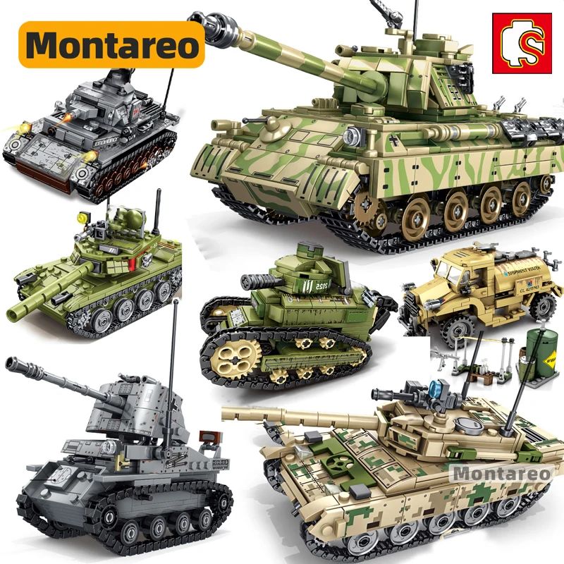 Военный танк MOC Panzer Marder III Тип 85 строительные блоки WW2 армейский бронированный