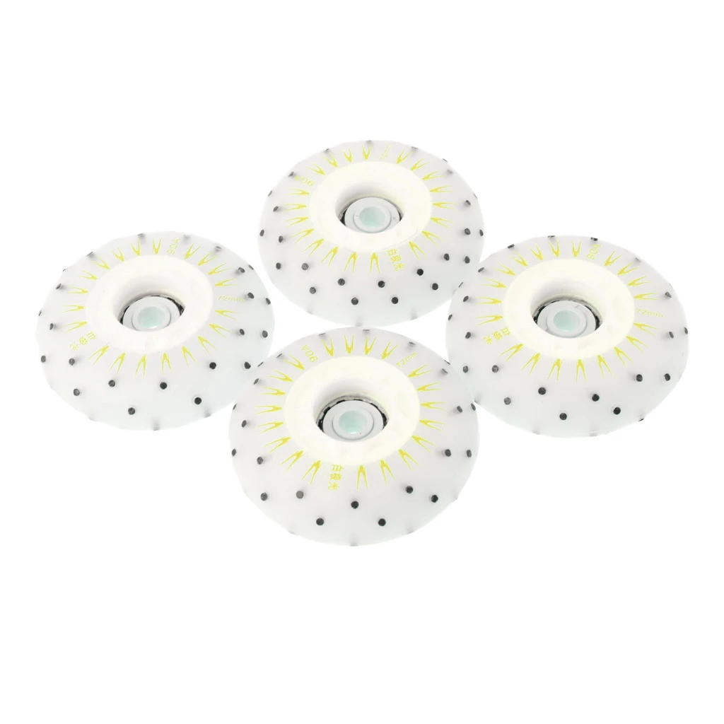 4pcs Multicolour Flashing Roller Replacement PU Flash Speed Skating Wheels Light Up Wheels for Adults Kids Roller Wheels