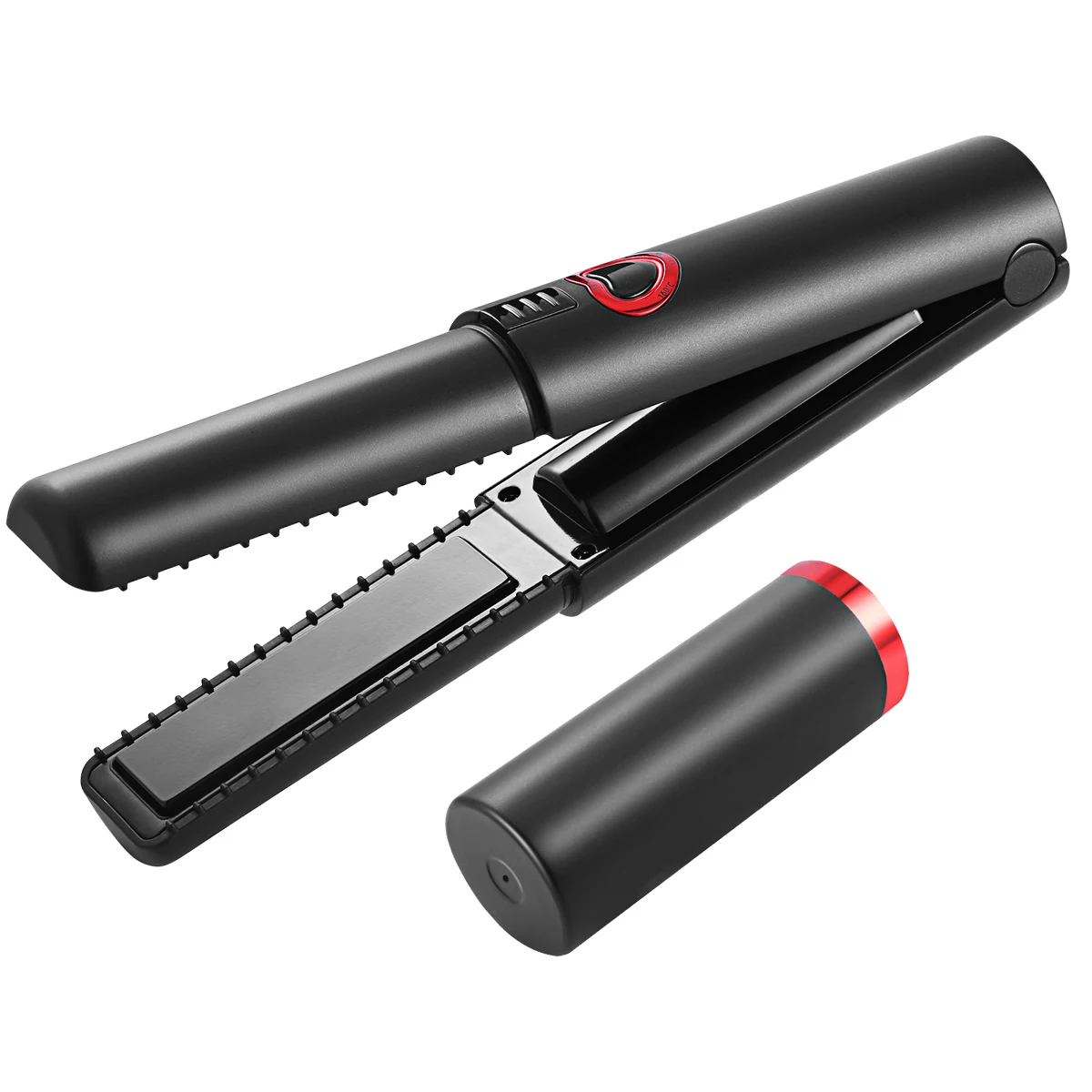 

Hair Straightener Curler Portable Flat Iron 2IN1 USB Rechargeable Hair Straightener Curlers Hair Styler With Adjustable Temp