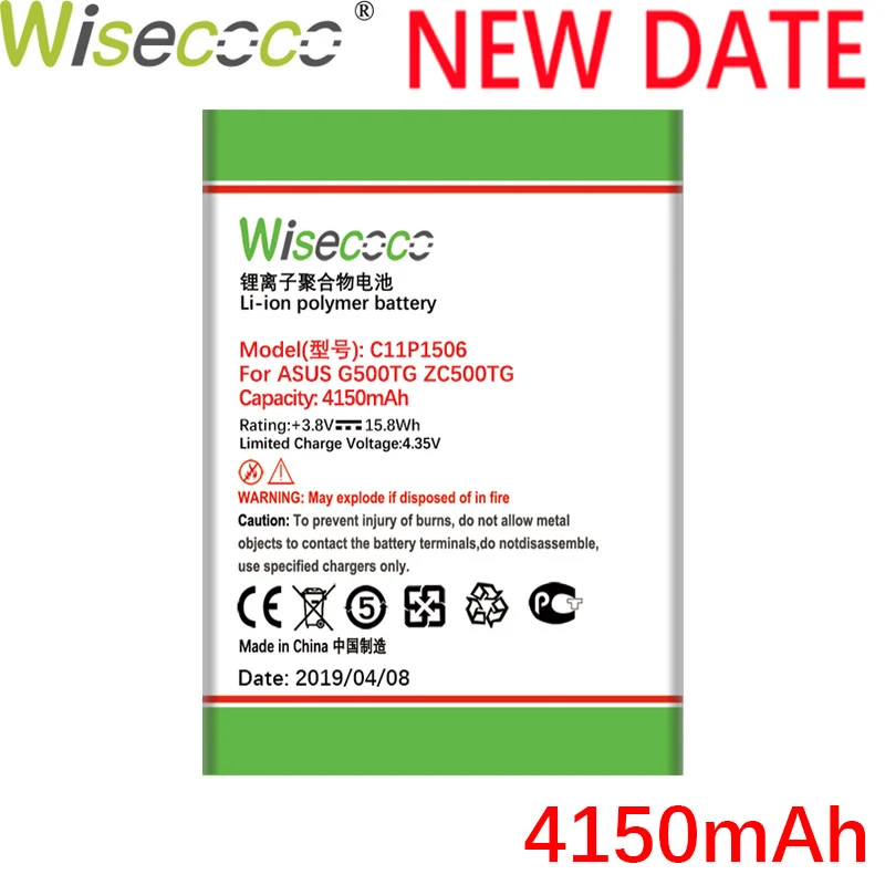 Wisecoco C11P1506 4150 мАч продукт Аккумулятор для ASUS Live G500TG ZC500TG Z00VD ZenFone Go 5,5 дюймовый аккумулятор для телефона