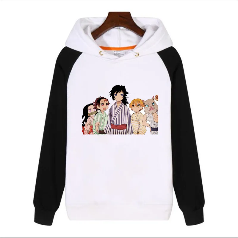 Толстовка для мужчин и женщин, аниме, Demon Slayer: Kimetsu no Yaiba, косплей, Kamado Nezuko, Женская японская одежда, косплей, костюм, парики - Цвет: Белый
