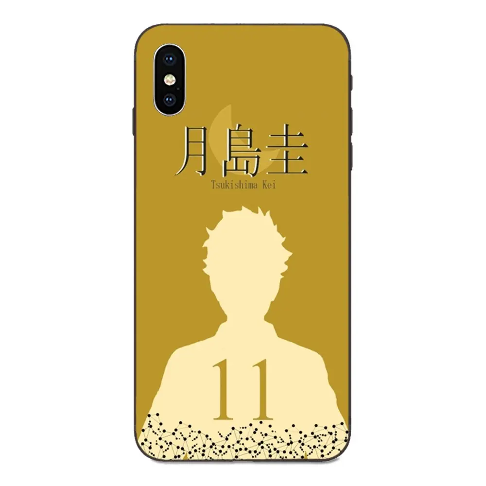 Мягкий симпатичный из ТПУ кожи аниме Tsukishima Кей Haikyuu для Galaxy A3 A5 A6 A6s A7 A8 A9 A10 A20E A30 A40