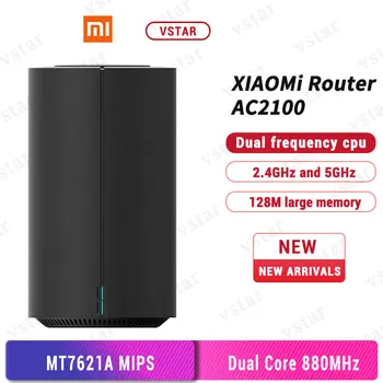

Original Xiaomi Mi AC2100 WiFi Router Duad Core 880MHz CPU 128Mb RAM 128Mb ROM 2.4GHz 5GHz Dual band 2033Mbps Gigabit Rate