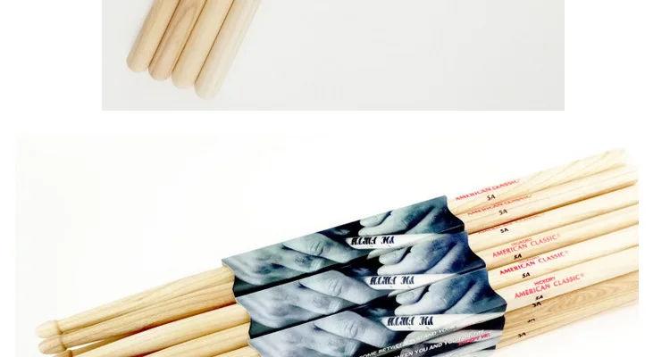 Барабанные палочки для начинающих Hickory 5A 7A ударные инструменты практика орехового дерева барабанные палочки инструменты оборудование