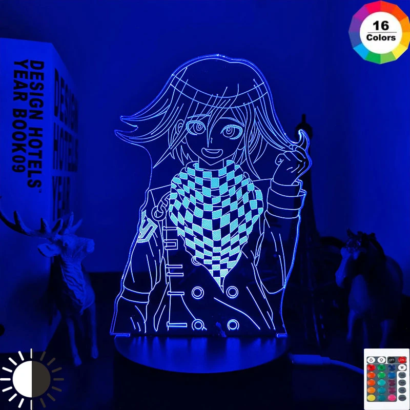 3D anime Kokichi Oma Lamp Danganronpa Led Night Light for Room Decoration Child Gift Danganronpa Acrylic Table Lamp Kokichi Oma candle night