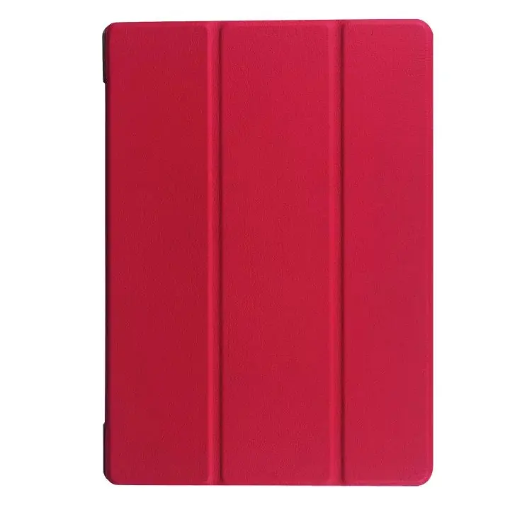 Чехол из ПУ кожи для lenovo Tab 2 A10-30, умный чехол, чехол-подставка для lenovo Tab 2, A10-70, TB2-X30F, TB2-X30L, чехол, чехол - Цвет: RD