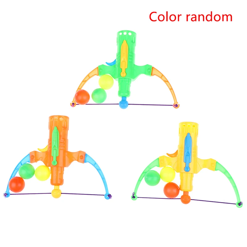 1 шт. пистолет для настольного тенниса лук стрельба из лука пластиковый шар летающий диск стрельба игрушка детский подарок мальчик игрушка Спорт на открытом воздухе случайный цвет