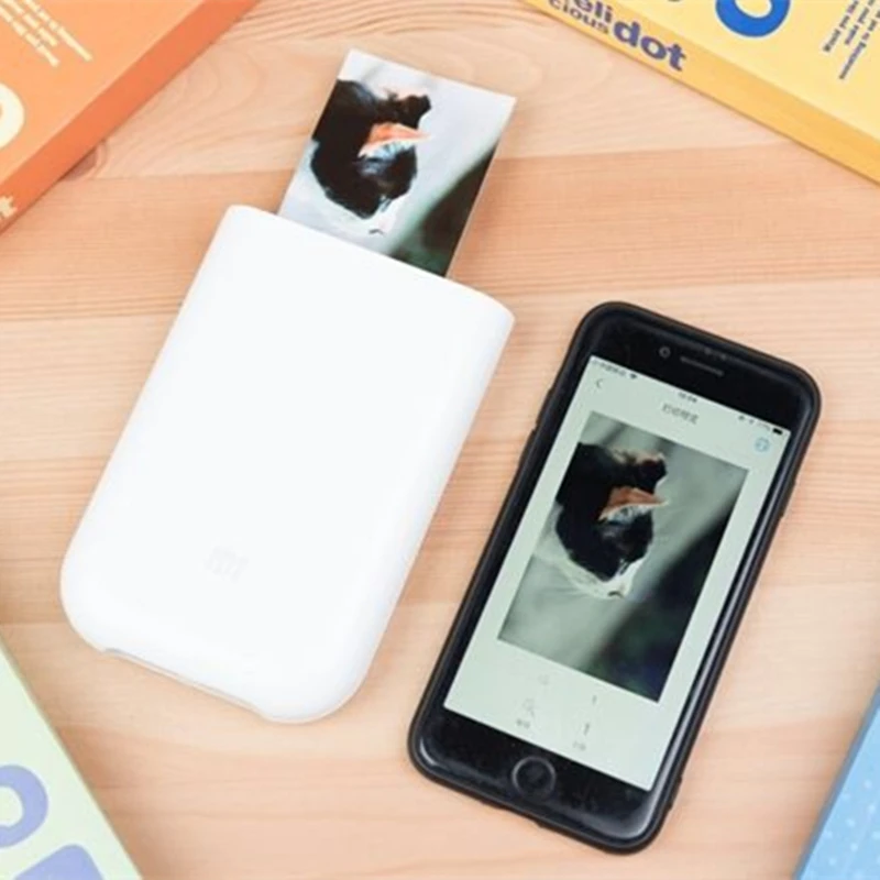 Xiaomi mi AR принтер 300 точек/дюйм портативный фото mi ni DIY поделиться Bluetooth AR Видео Печать 500 мАч Карманный принтер с mi jia app