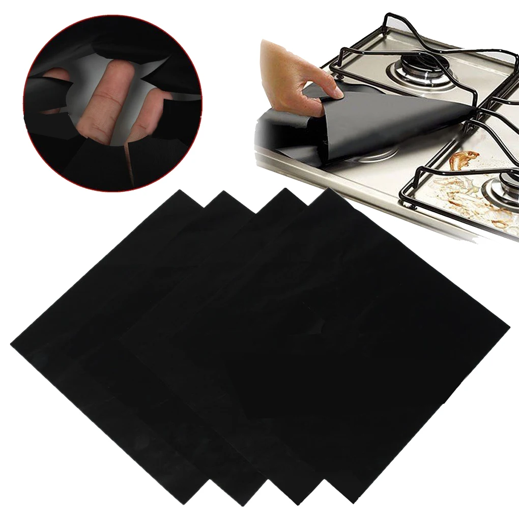 

2019 Gas Stove Pads Non-stick Reusable Stovetop Burner Protector Liner Cover for Kitchen 25*6cm