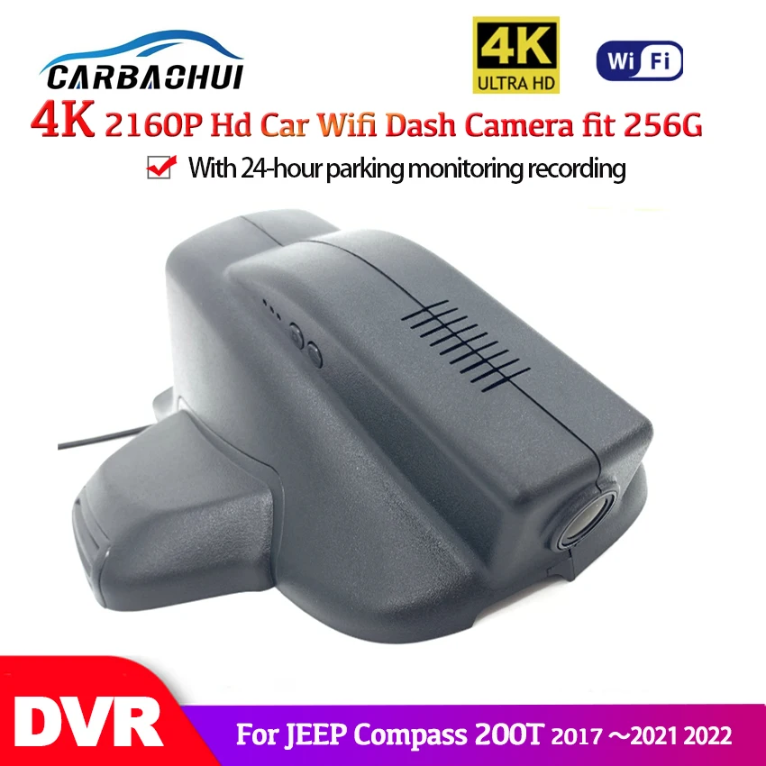 Plug and Play Car DVR Dash Cam Camera UHD Night Vision WiFi Driving Video  Recorder For JEEP Renegade, 4K 2160P Wireless DashCam