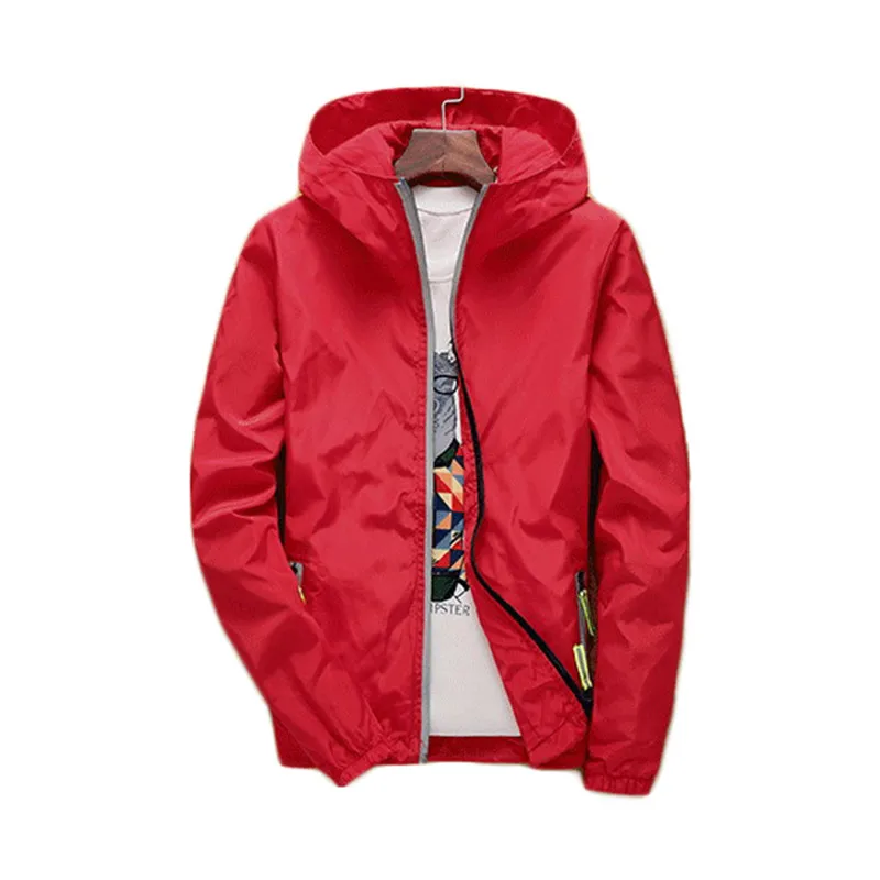 

Men and women couples jacket red green s-7xl plus size loose 2020 spring autumn new fashion red thin hooded coat feminina CX1123