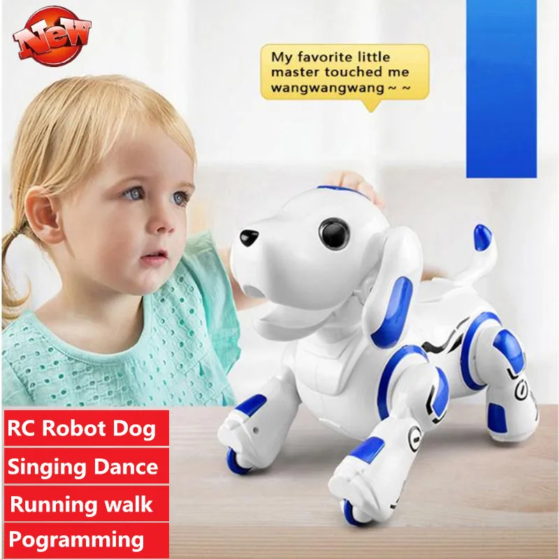 

High Simulation RC Robot Dog Can Speaking Singing Dancing Running Playing with kid Smart Intelligent pet dog toy educational toy