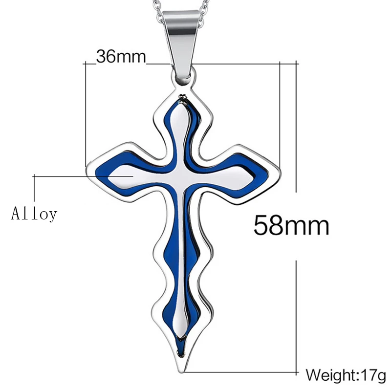 2021 Fashion New Black Rectangle Pendant Necklace Men Trendy Simple Stainless Steel Chain Men Necklace Jewelry Gift