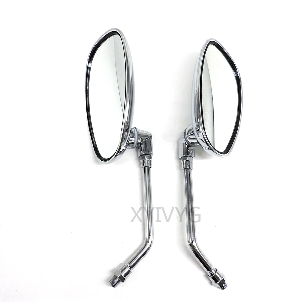 

Silver Rear View Mirror Motorcycle For Kawasaki For Scooter Motorbike Electric Rear View Mirror Motor Mirror