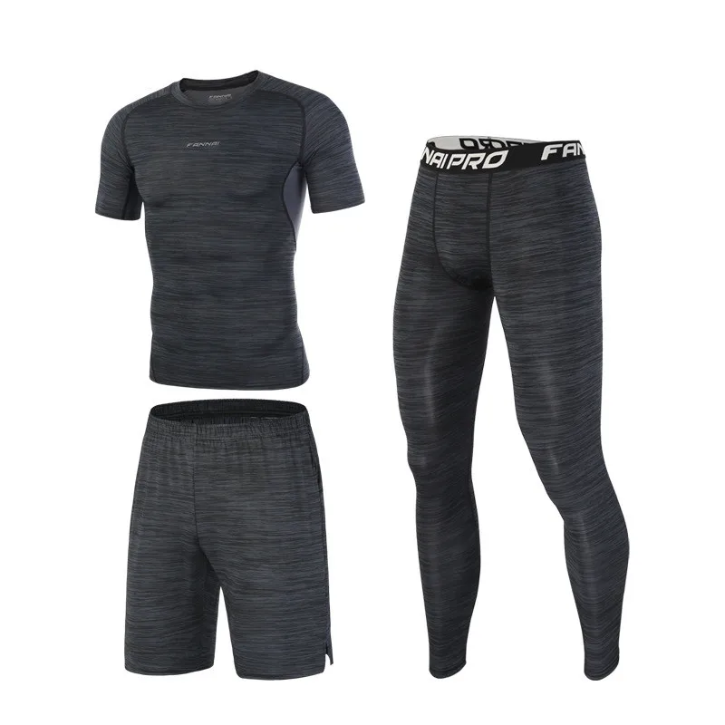 MMA fighwear Muay Thai мужской набор для бокса компрессионная майка + штаны шорты Рашгард