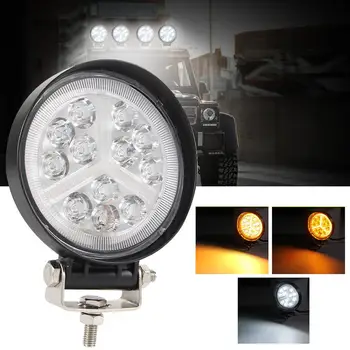 

4 Inch Round Car Truck SUV White Yellow LED Headlight Fog Light DRL Working Lamp High brightness super energy saving long lifet