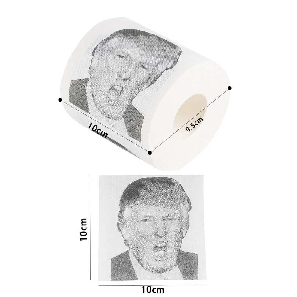 Donald Trump Humour Toilet Paper Roll Novelty Funny Gag Gift Dump with Trump 2 ply 250 Sheets