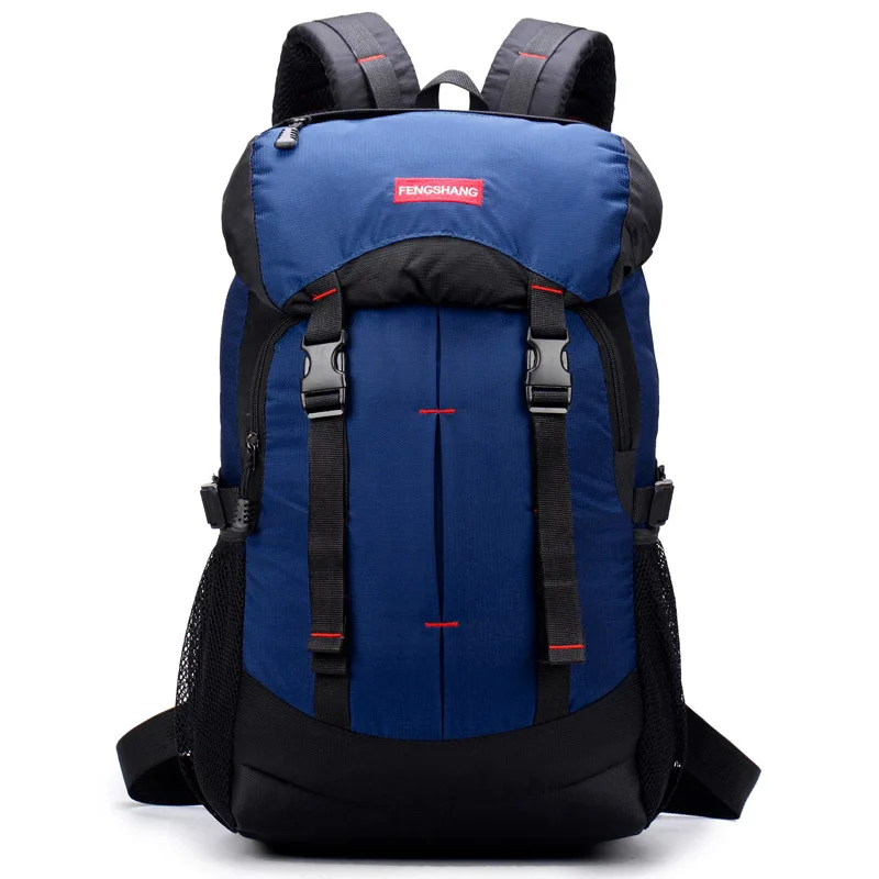 Открытый рюкзак водонепроницаемый походный рюкзак мужские треккинговые дорожные рюкзаки женская спортивная сумка сумки для альпинизма походный рюкзак - Цвет: blue