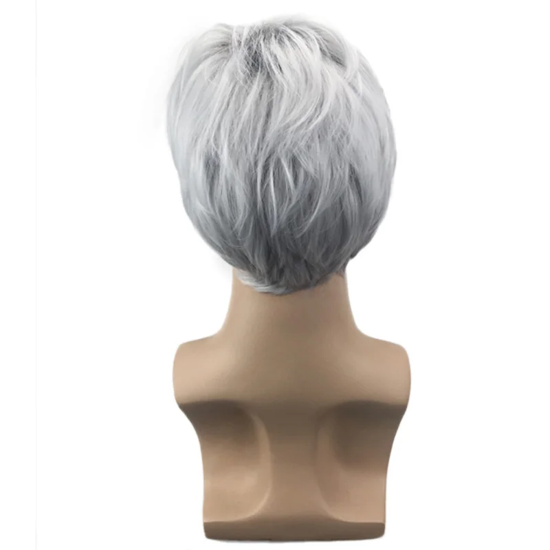 Парики для костюмированной вечеринки из термостойкого черного и серого