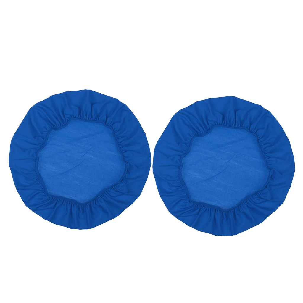 2Pcs Blue 35cm 2 шт/4 шт противообрастающие растягивающиеся свадебные чехлы на стулья для обеденного стула для квадратных круглых продолговатых стульев съемные Современные Простые чехлы на стулья - Цвет: 2Pcs Blue 35cm