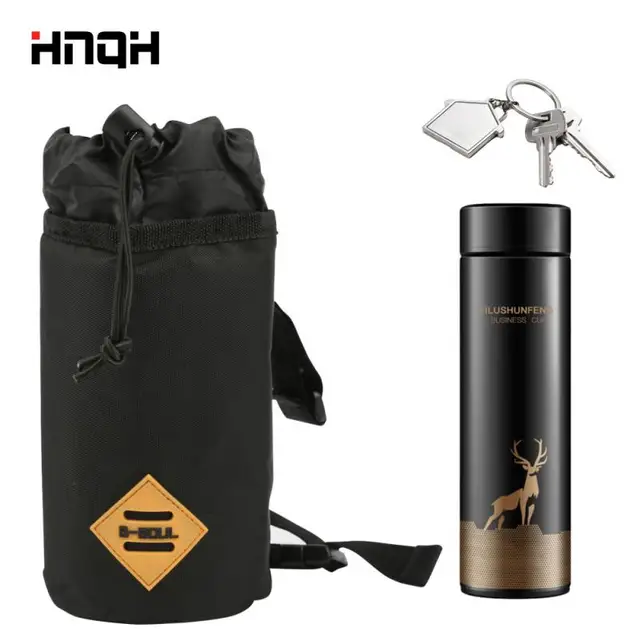 New2023 Bicycle Handlebar Bag Cycling Water Bottle Carrier Pouch MTB Bike Kettle Bag Riding Handlebar Bag Bicycle Accessories