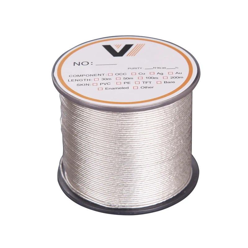 

5 метров, 6N, монокристаллическая Φ Улучшенная линия с защитным ПВХ внутренним диаметром: 1,0 мм