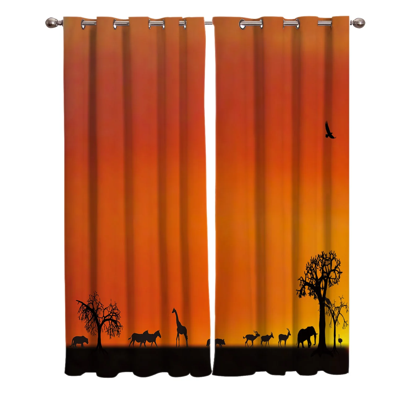 Сумерки африканские оконные шторы занавески для гостиной декоративные элементы гостиной|Занавеска| |