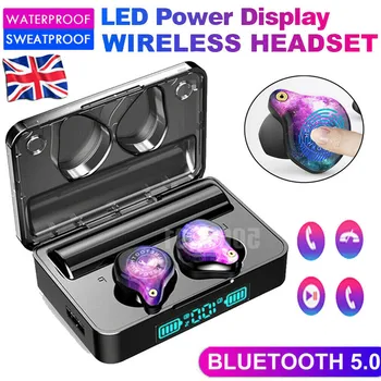 

TWS Bluetooth 5.0 Sport In-Ear Earphones Headset Earbuds Headphones With 3600mAh Charging Case Waterproof Touch Control