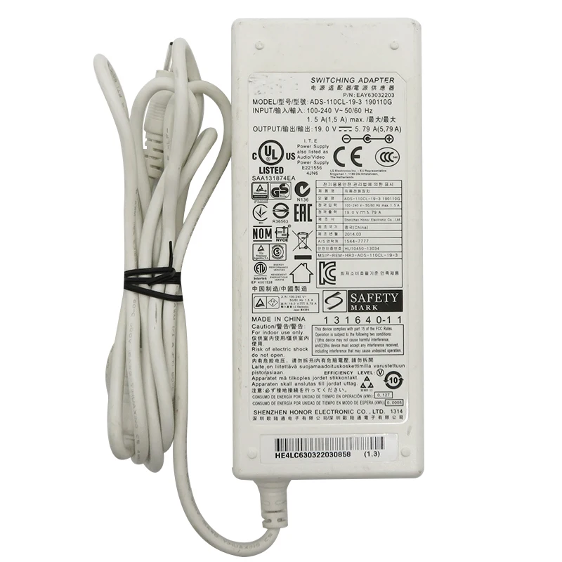 Применение LG адаптер переменного тока ADS-110CL-19-3 190110G 19V 5.79A 110W для LG PA1000 PF1500 PF1000U 34MU88-P 34UM89C-P 34UC98 34UC89G-B