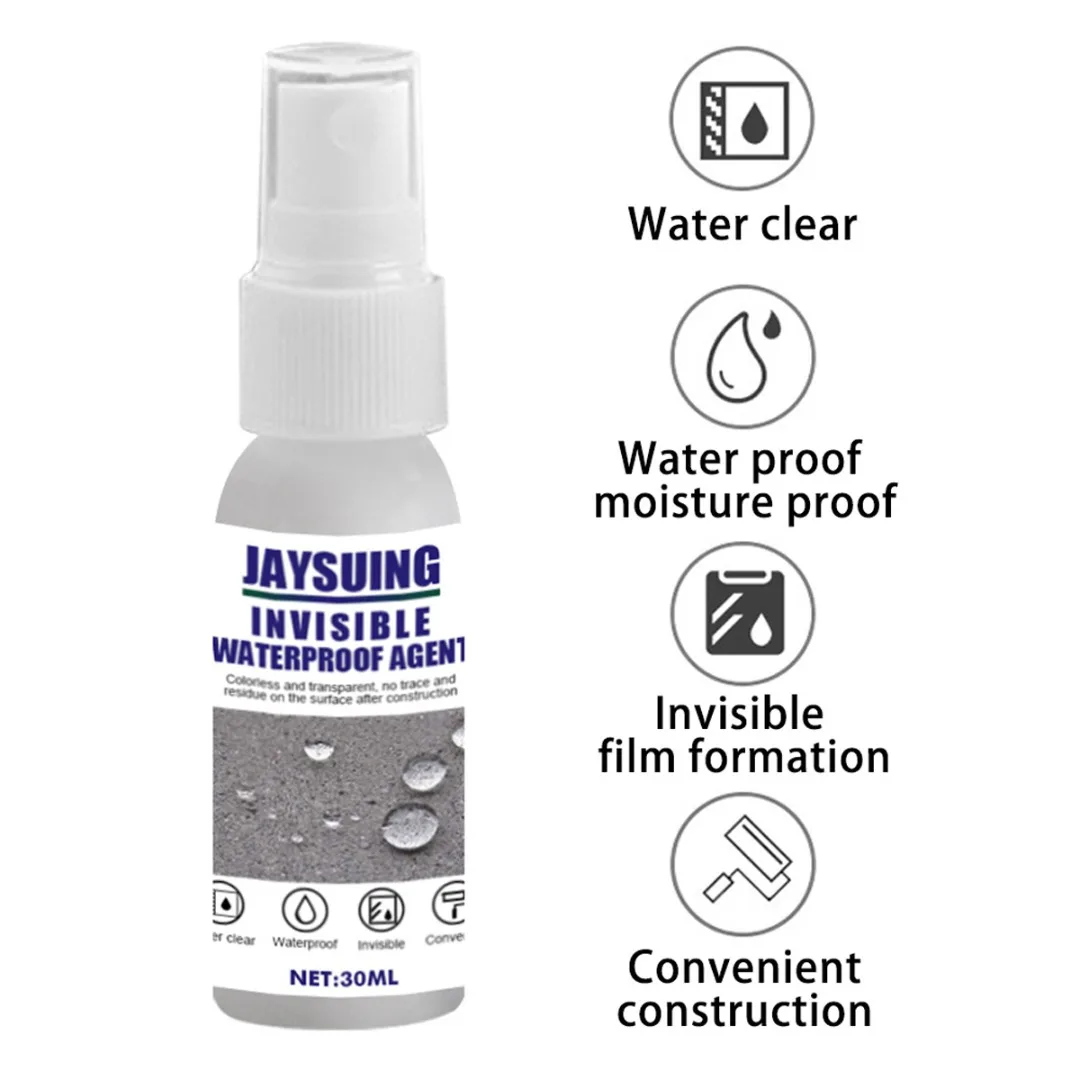 Nano Clear Waterproof Agent Spray Glue Tile Wall Surface Repair Anti-mildew 30ml Capacity Liquid Repairing Agent afbeelding